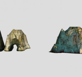 卡普里岛岩石峰SU模型下载_sketchup草图大师SKP模型