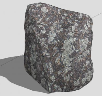 地衣岩石SU模型下载_sketchup草图大师SKP模型