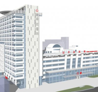 昌平区医院SU模型下载_sketchup草图大师SKP模型