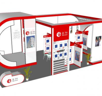 吉阳控股集团展厅SU模型下载_sketchup草图大师SKP模型