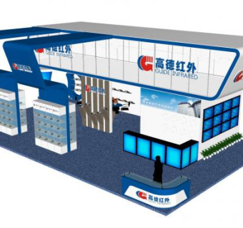 高德红外公司展厅SU模型下载_sketchup草图大师SKP模型