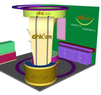 达克公司展厅SU模型下载_sketchup草图大师SKP模型