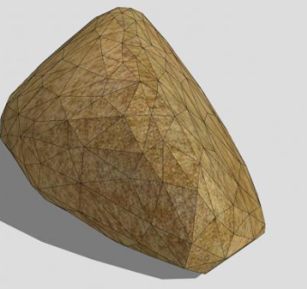 黄色砂岩岩石SU模型下载_sketchup草图大师SKP模型