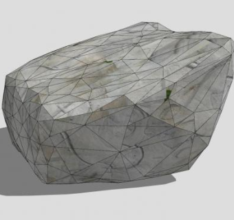 混凝土石SU模型下载_sketchup草图大师SKP模型