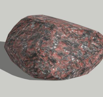 红色矿物石SU模型下载_sketchup草图大师SKP模型