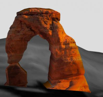 犹他州天然拱门SU模型下载_sketchup草图大师SKP模型