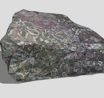 天然地衣岩石SU模型下载_sketchup草图大师SKP模型