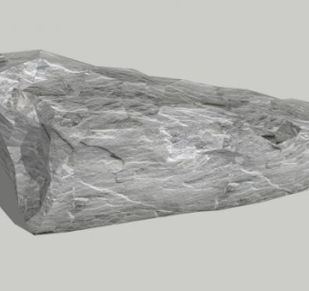 浅灰色大岩石SU模型下载_sketchup草图大师SKP模型