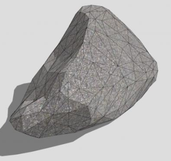 灰色岩石SU模型下载_sketchup草图大师SKP模型