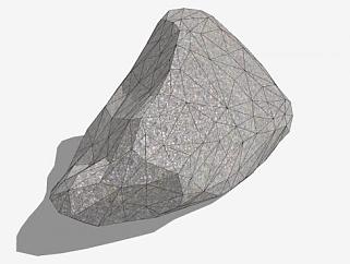 灰色岩石SU模型下载_sketchup草图大师SKP模型