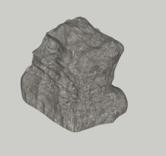 人造岩石SU模型下载_sketchup草图大师SKP模型
