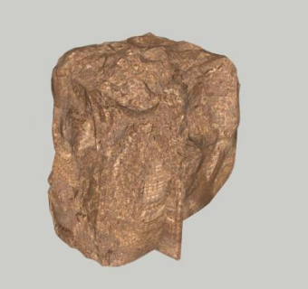 棕色观景岩石SU模型下载_sketchup草图大师SKP模型