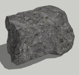 深灰色玄武石SU模型下载_sketchup草图大师SKP模型