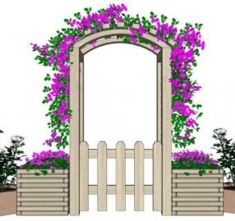 拱门造型su模型下载_sketchup草图大师SKP模型