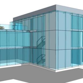 玻璃幕墙节点su模型下载_sketchup草图大师SKP模型