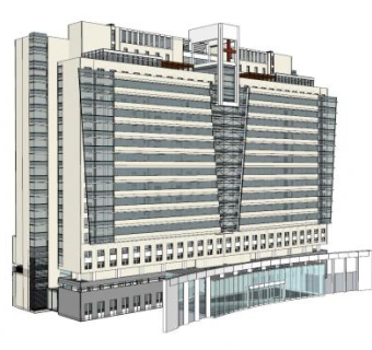 医院大楼sketchup模型下载_sketchup草图大师SKP模型