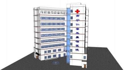 南宁仁普耳鼻喉医院SU模型下载_sketchup草图大师SKP模型