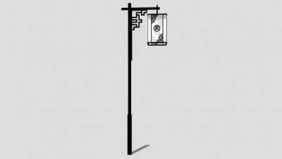 小路灯su模型下载_sketchup草图大师SKP模型