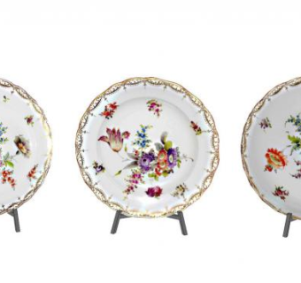 圆盘摆件su模型下载_sketchup草图大师SKP模型