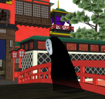 千与千寻人物su模型下载_sketchup草图大师SKP模型