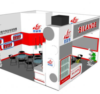 思蓝德企业展厅SU模型下载_sketchup草图大师SKP模型