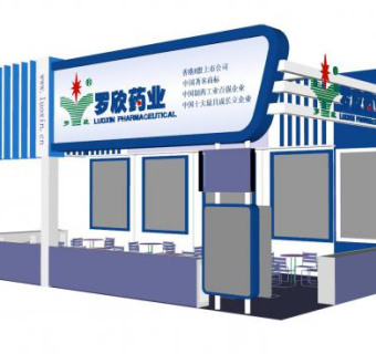 罗欣药业企业展厅SU模型下载_sketchup草图大师SKP模型