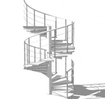 旋梯su模型下载_sketchup草图大师SKP模型