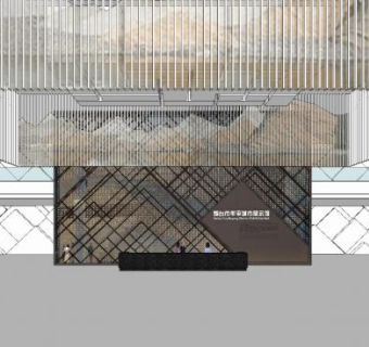 炮台市牟平城市展示馆SU模型下载_sketchup草图大师SKP模型