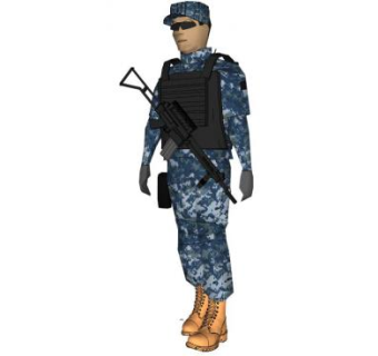 武警帽子su模型下载_sketchup草图大师SKP模型