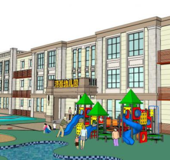 幼儿园窗户su模型下载_sketchup草图大师SKP模型