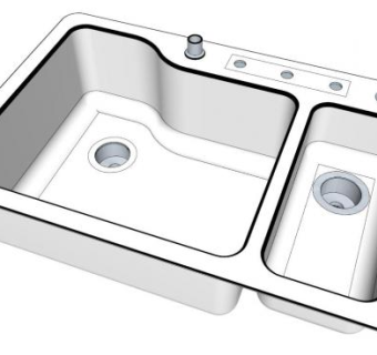 乡村水槽su模型下载_sketchup草图大师SKP模型