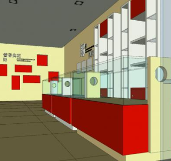 郎酒展示厅SU模型下载_sketchup草图大师SKP模型