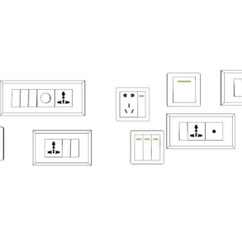 室内插座su模型下载_sketchup草图大师SKP模型
