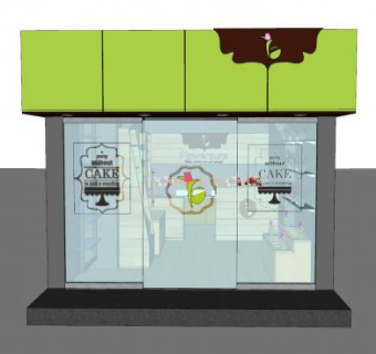 现代花店SU模型下载_sketchup草图大师SKP模型