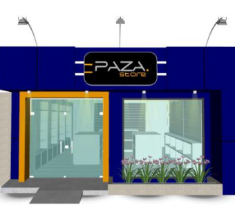 现代商店店铺设计SU模型下载_sketchup草图大师SKP模型