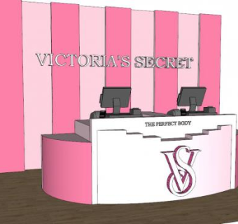专卖店收银台su模型下载_sketchup草图大师SKP模型