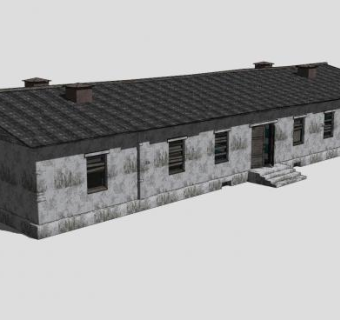 废弃的民房SU模型下载_sketchup草图大师SKP模型