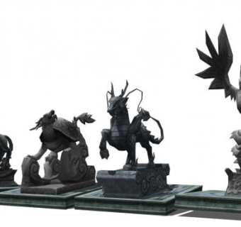 朱雀玄武青龙su模型下载_sketchup草图大师SKP模型