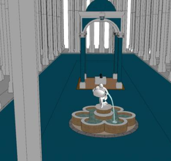 欧式寺庙建筑SU模型下载_sketchup草图大师SKP模型