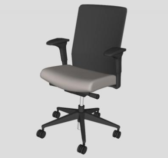 现代工作椅su模型下载_sketchup草图大师SKP模型