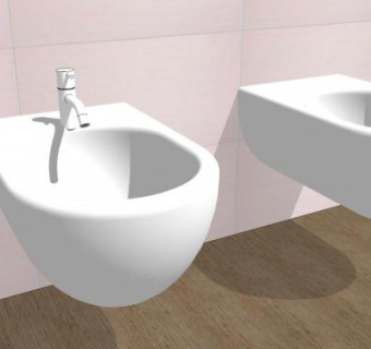 墩布池su模型下载_sketchup草图大师SKP模型