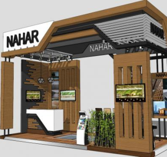 特装展位su模型下载_sketchup草图大师SKP模型