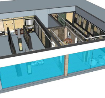 卫浴瓷砖专卖店SU模型下载_sketchup草图大师SKP模型