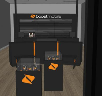 boost手机专卖店SU模型下载_sketchup草图大师SKP模型
