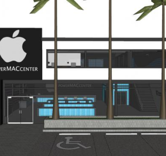 电子产品专卖店SU模型下载_sketchup草图大师SKP模型