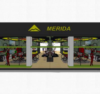 单车专卖店SU模型下载_sketchup草图大师SKP模型