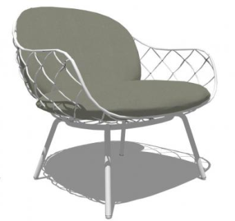 铁丝椅子su模型下载_sketchup草图大师SKP模型