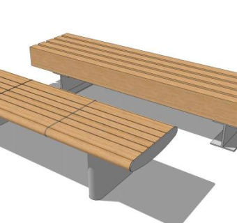 广场坐凳su模型下载_sketchup草图大师SKP模型