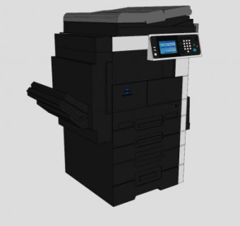一体式复印机SU模型下载_sketchup草图大师SKP模型