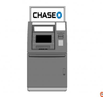 摩根大通银行ATM机SU模型下载_sketchup草图大师SKP模型